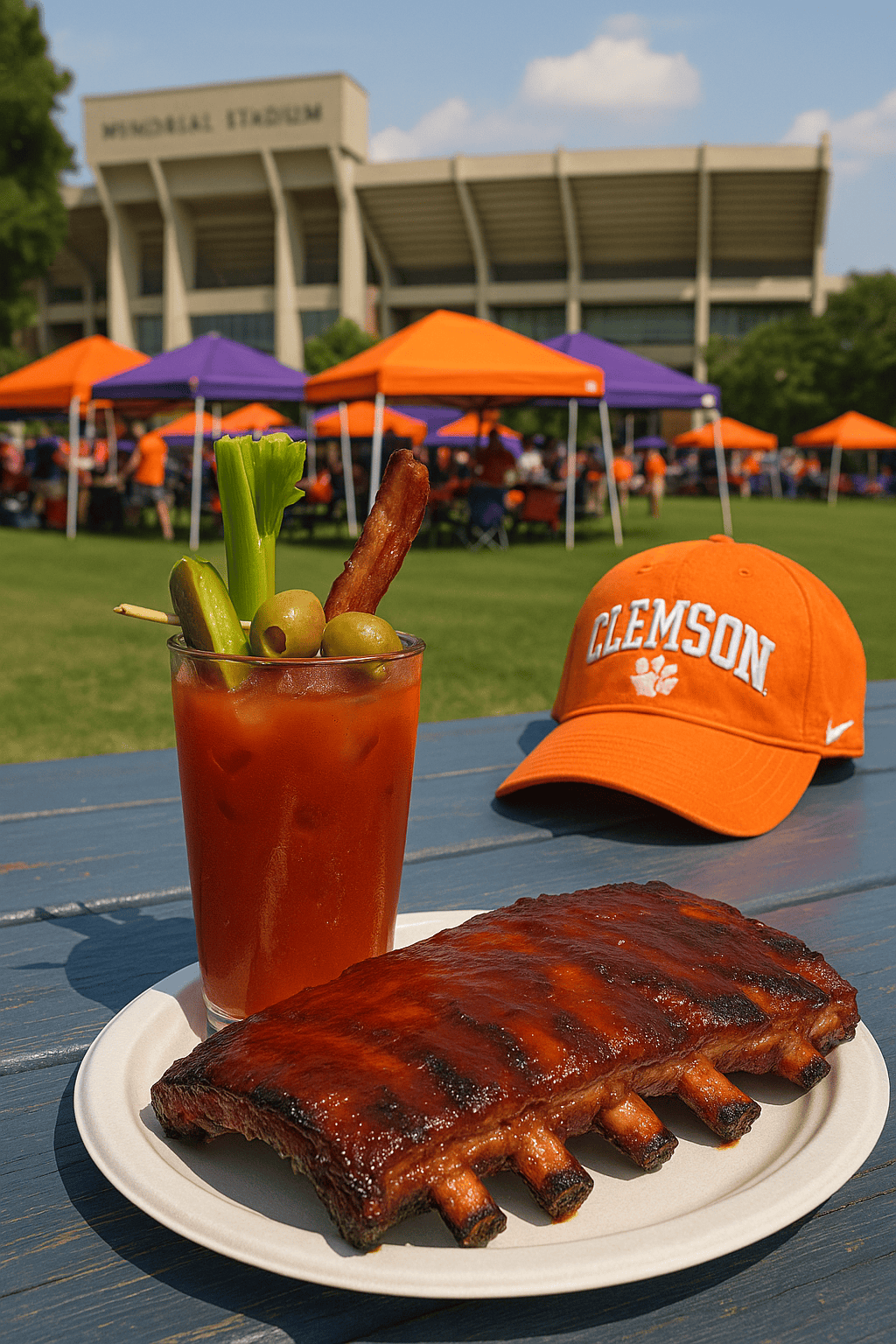 Bayou BBQ Tailgate Scene