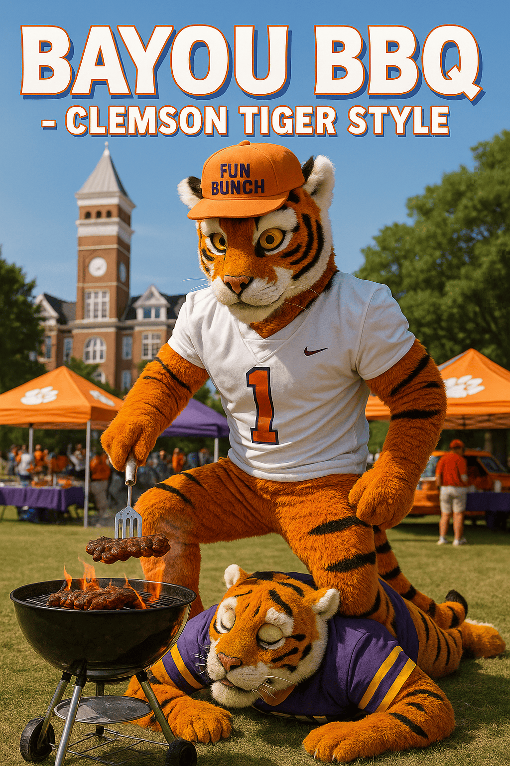 Clemson Tiger BBQ Action