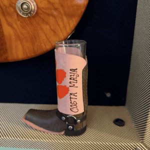 Mexican Clemson Shot Glass Costa Maya