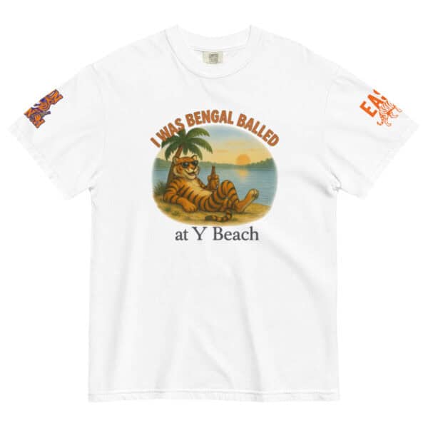 I was Bengal Balled Fun Bunch Unisex garment-dyed heavyweight t-shirt - Image 9