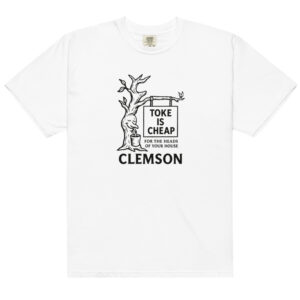 Clemson Toke is Cheap - Unisex garment-dyed heavyweight t-shirt
