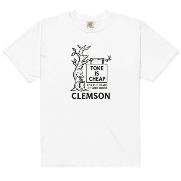 Clemson Toke is Cheap - Unisex garment-dyed heavyweight t-shirt