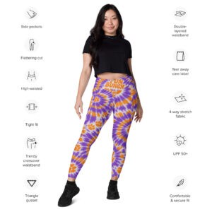 Fun Bunch Clemson Crossover leggings with pockets